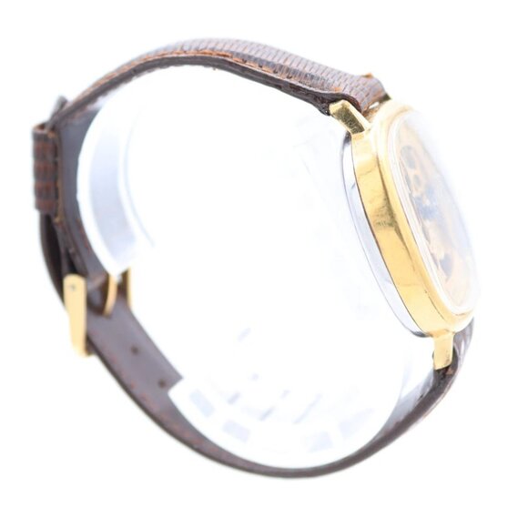 Vintage Caravelle Skeleton Dial Men's Mechanical Wristwatch Swiss Gold Tone 3 - Picture 3 of 6